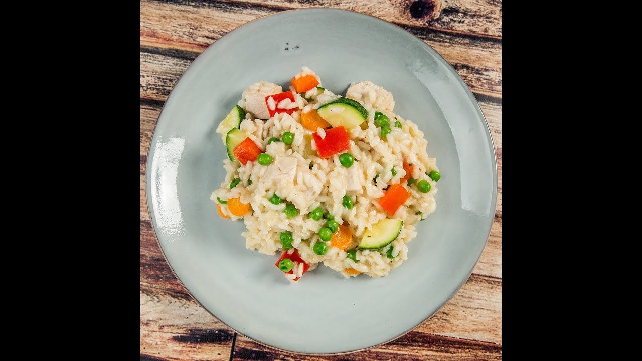 Minced Chicken and Vegetable Risotto Recipe 