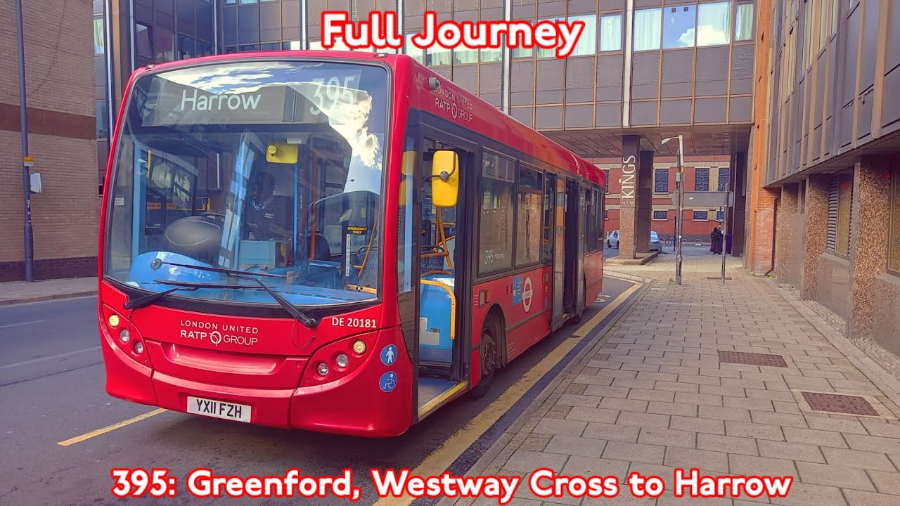 Full Journey on Route 395 | (DE20181) YX11FZH - Greenford, Westway Cross to Harrow, Kymberley Road