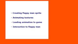 Setting Flappy Man 05: Android game development Flappy Man