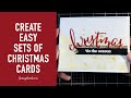 Create Easy Sets of Christmas Cards! | Scrapbook.com