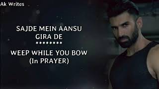 HOJA MAST MALANG TU LYRICS WITH ENGLISH TRANSLATION   ADITYA ROY KAPOOR, DISHA P