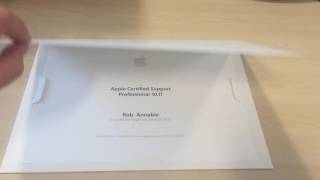 What it's like to receive an Apple Certificate