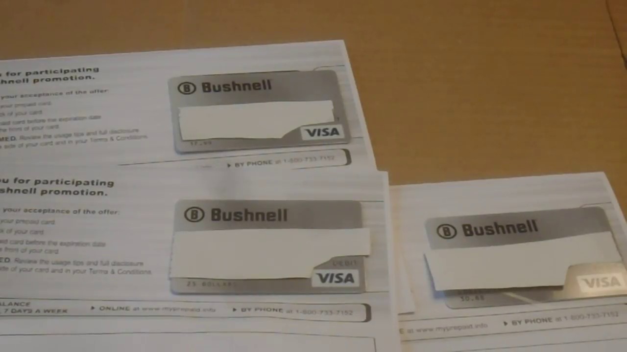 Some More Bushnell Rebates YouTube