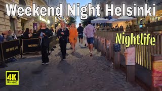 Finland Walk Saturday Night in City Center Helsinki, Finland#trevel#european #nightlife