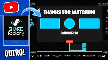 How to Make YOUTUBE OUTRO ON SHAREFACTORY! (EASY!)