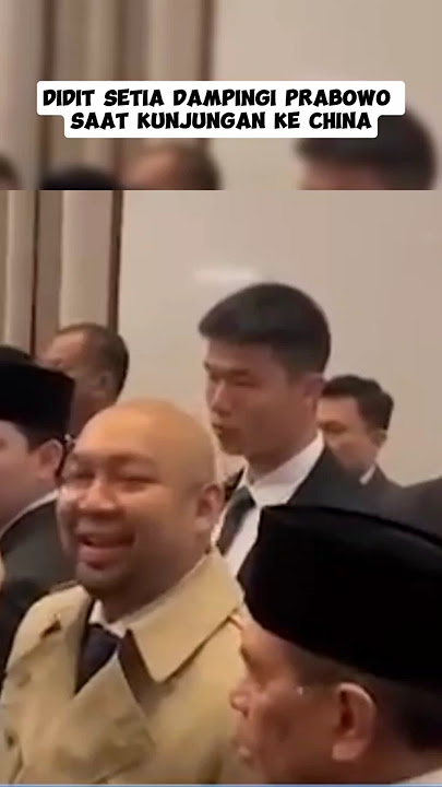 Didit Setia Dampingi Prabowo Saat Kunjungan Ke China #shorts #prabowo #didit #mayorteddy