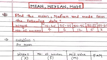 Mean, Median & Mode for Continuous Series || mean median mode in English || grouped data || Arya