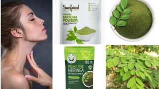 أسرار المورينجا و شاي الماتشا للصحة عموما ولجمال وشباب البشرة خصوصا//#moringa #matcha 