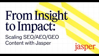 Scaling SEO/AEO/GEO Content with Jasper Grid