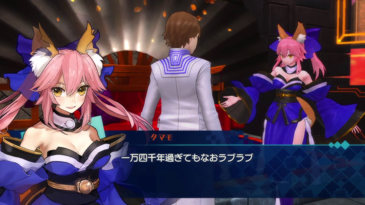 20 [玉藻の前]Fate/EXTELLA_キャスター仮説 蘭詞編 - YouTube