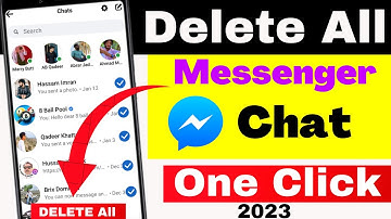 Delete All Facebook Messenger Chat In One Click 2023 | Messenger all messages delete kaise kare 2023
