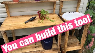 Free Pallet Potting Bench