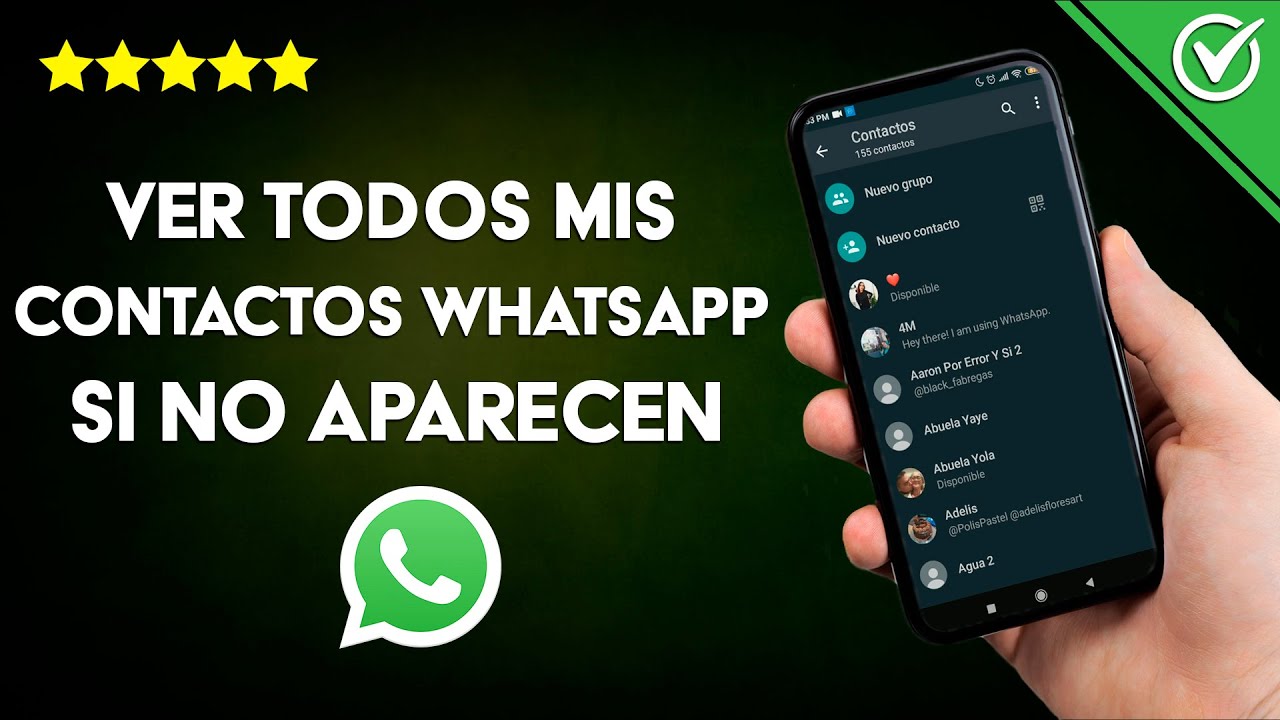 Cómo Ver Todos mis Contactos en WhatsApp si no Aparecen en mi Celular