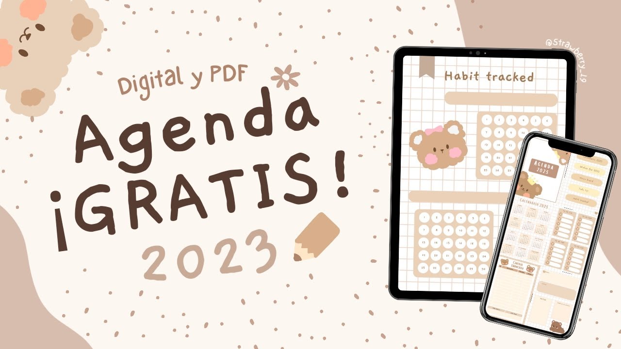 AGENDA 2023 ¡GRATIS! ✨️, Digital y PDF 🖨📱