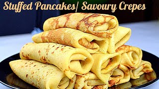 Spicy Stuffed Pancakes - Savoury Crepes- Stuffed crepes screenshot 3