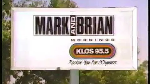 Mark and Brian KLOS Radio Morning Show TV Promo (1989)