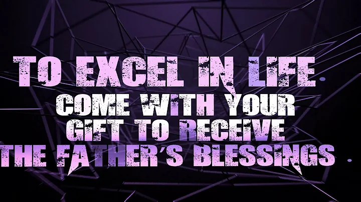 "THE FATHER'S BLESSING" HEAVENS OPEN THIS SUNDAY THE 15TH SEPT. 2019