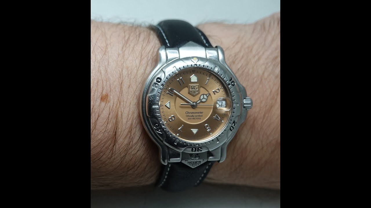1996 TAG Heuer 6000 Chronometer men's vintage watch with the