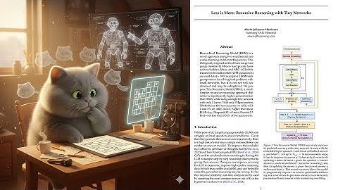 Less is More: Recursive Reasoning with Tiny Networks (Paper Walkthrough)