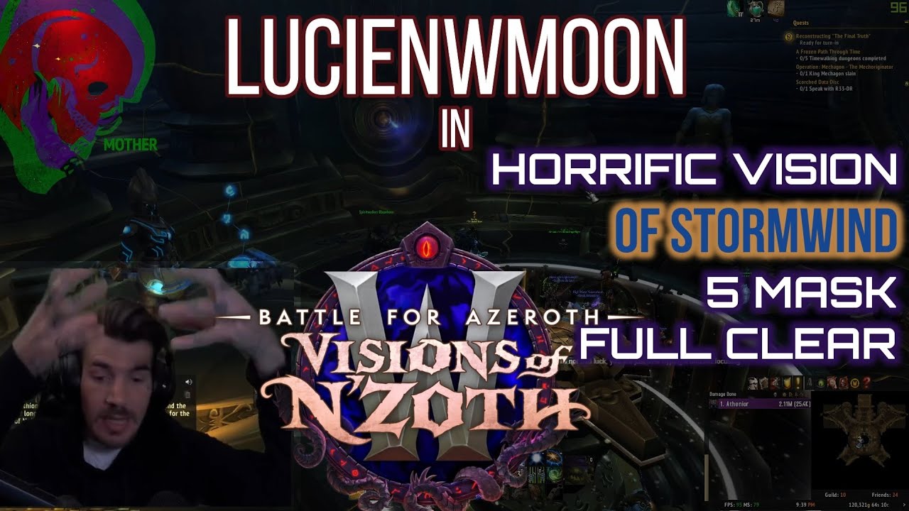LucienWMoon - World of Warcraft - 5 Mask Full Stormwind Horrific Vision ...