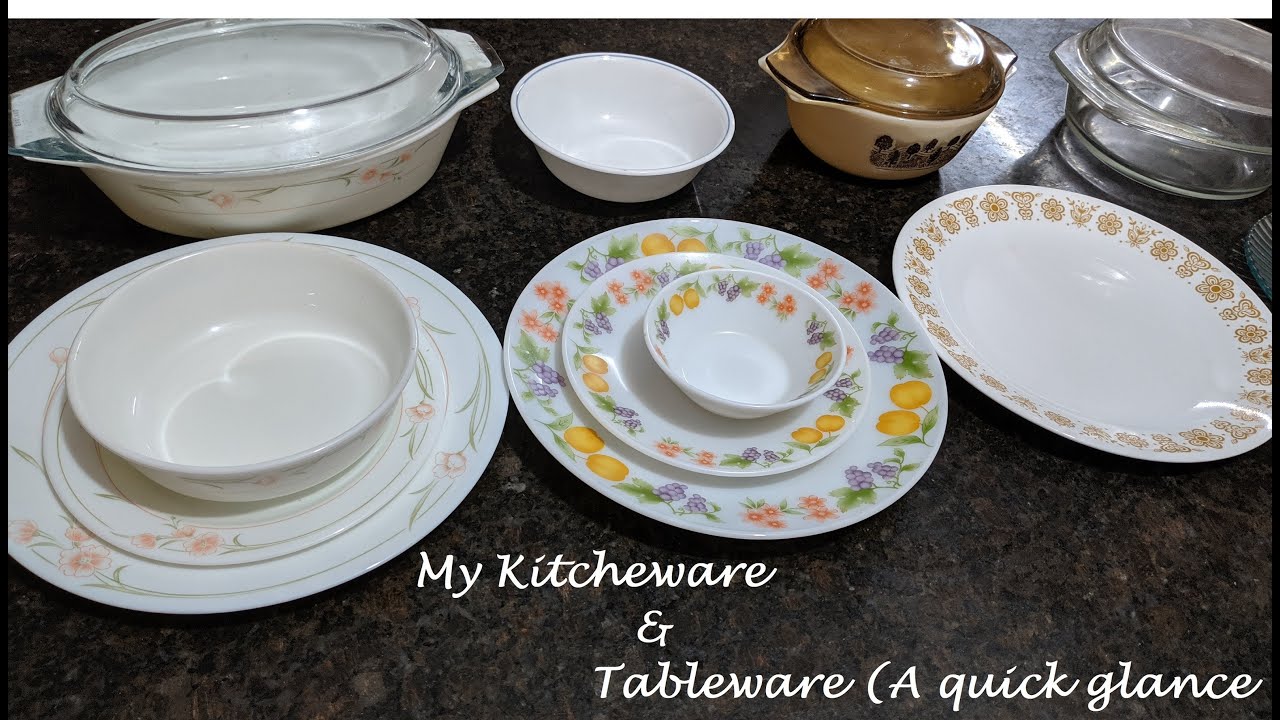 My Kitchenware and Tableware (a quick glance)/ A few essential utensils