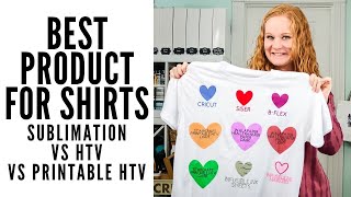 Sublimation vs. HTV: How long does sublimation ink last? What about printable HTV?