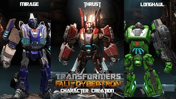 Transformers Fall Of Cybertron Gameplay - My online Character Creation