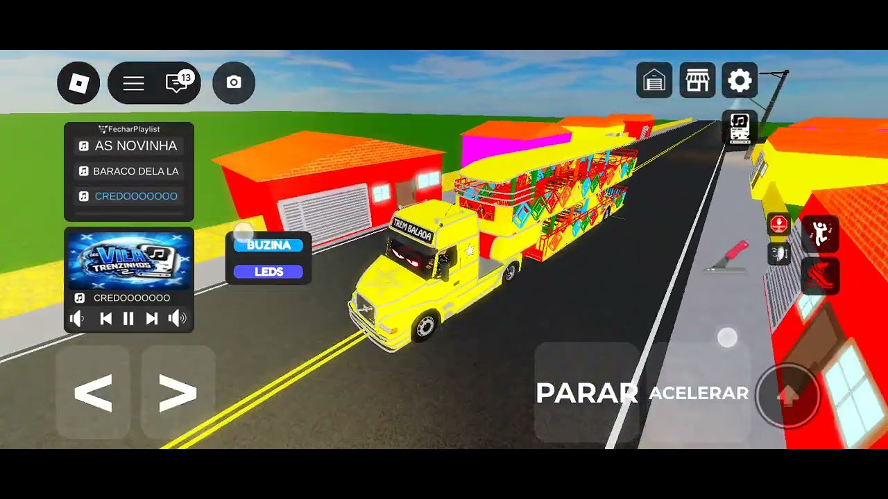 Carreta trem balada roblox
