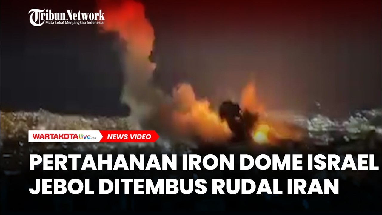 Rudal Balistik Iran Jebol Iron Dome Israel Gagal Mencegatnya