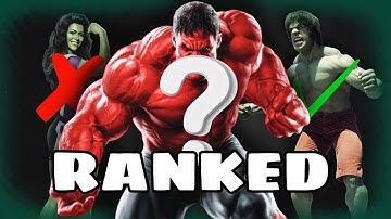 All Live Action Hulks RANKED!!! Worst To Best!!!