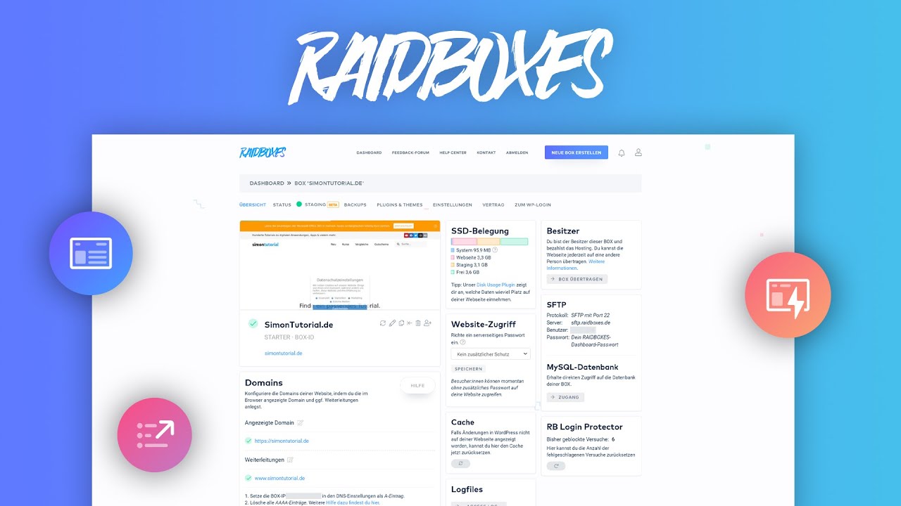 Raidboxes (Tutorial) Alles was du über den WordPress-Hosting Anbieter wissen musst.