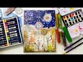 Mixed Media Canvas Tutorial with Gelatos