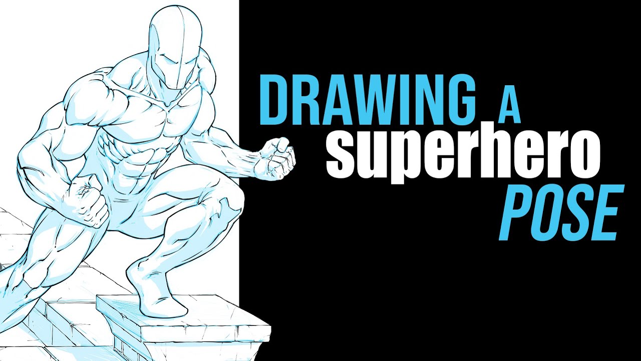 superhero pose : r/Sketch
