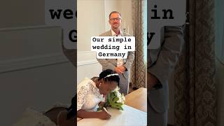 Our Simple Wedding in Germany at the Registry Office #budgetwedding #simplewedding #wedding #shorts