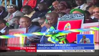 Dr. John Pombe Joseph Magufuli  has been  sworn in as the Fifth President of Tanzania