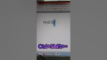 Subscript and superscript in Ms word