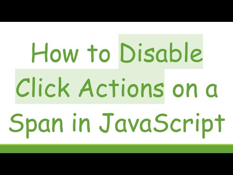 How to Disable