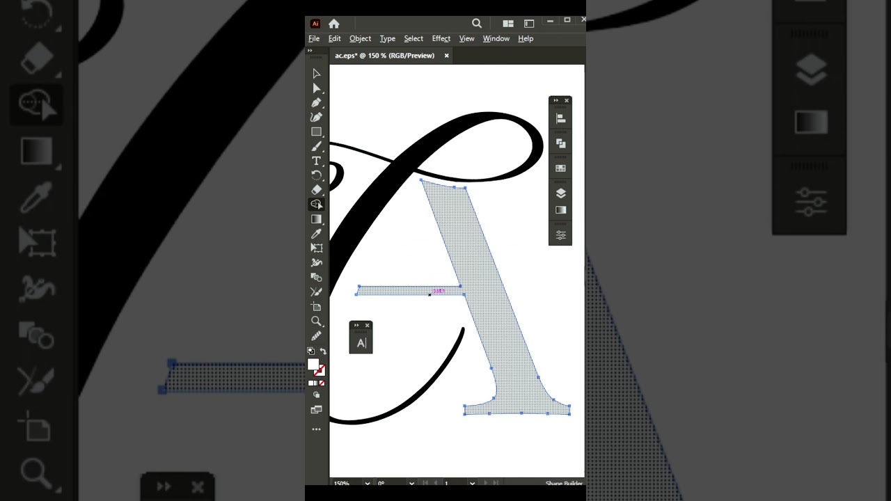 A, C Logo design tutorial in illustrator 