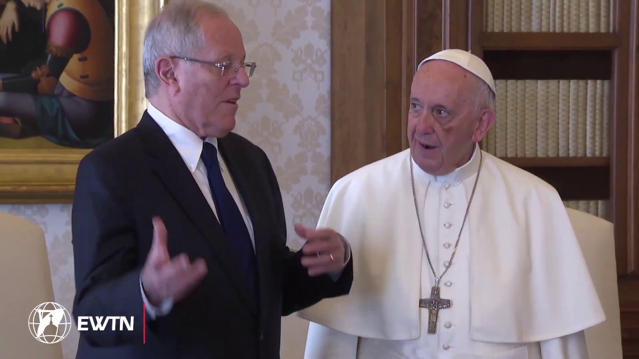 ⁣El Papa Francisco recibe al Presidente del Perú