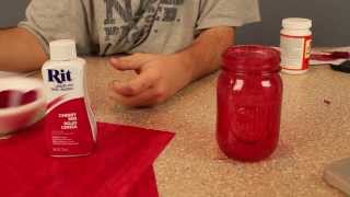 Staining glass and create paper with Rit Dye 