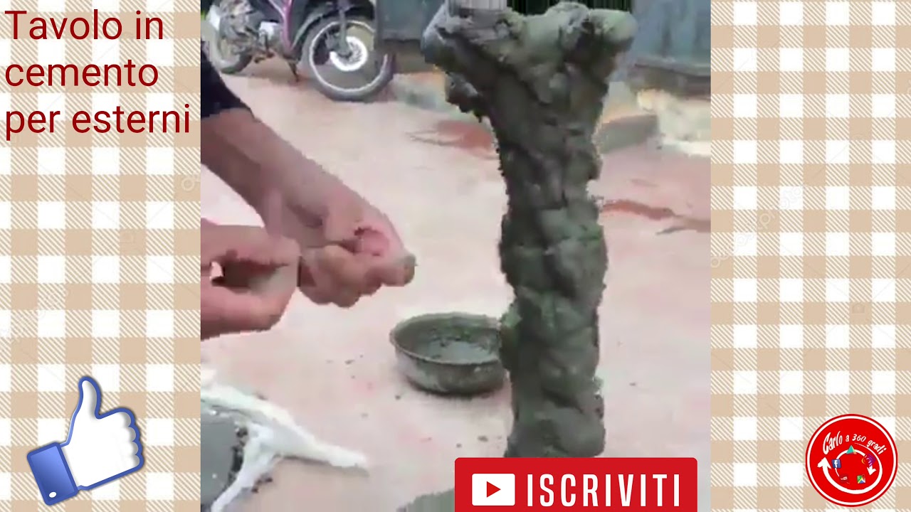 tavoli in cemento per esterni