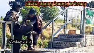 #cowboy_prank || vidio unggulan || best reactions || prank patung