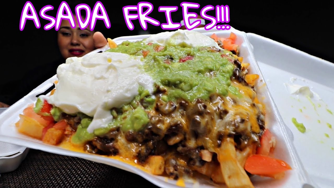 Loaded *CHEESY* Carne Asada FRIES Mukbang/Social Eating Show *Tastee Motive* Carne Asada NACHOS