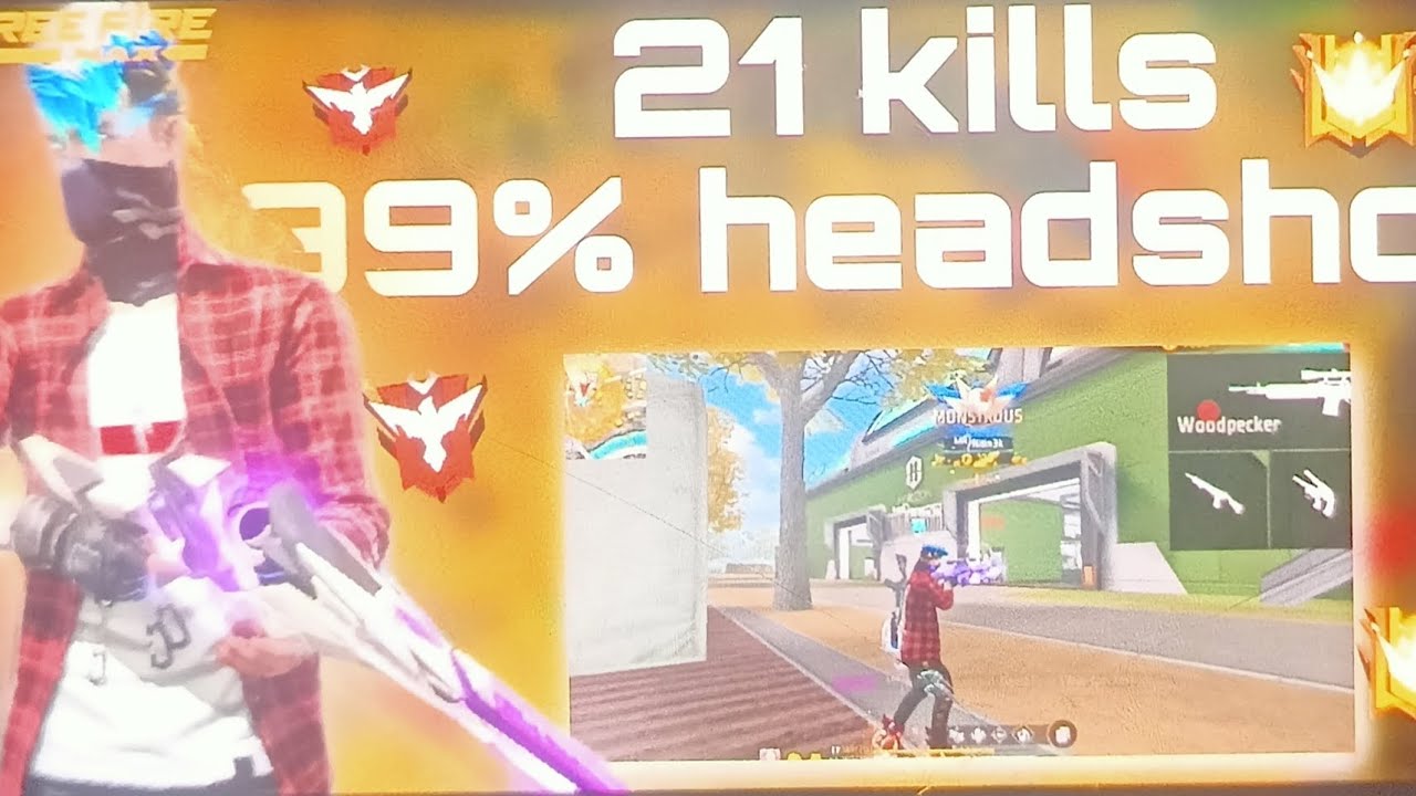 21 kills 💪 99% Headshot Rate ⚡| Solo Vs Squad Full Gameplay | Freefire ...