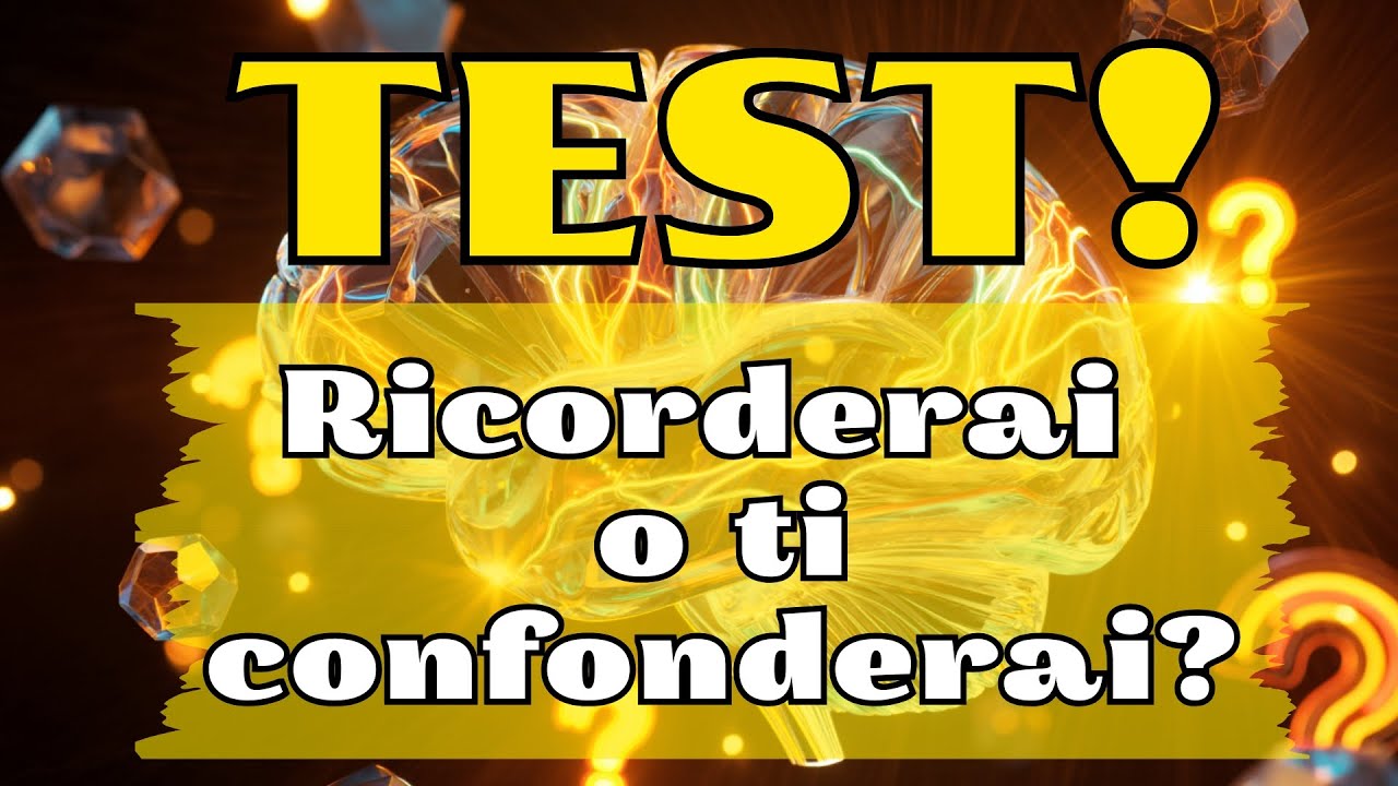 METTI ALLA PROVA LA TUA MEMORIA! 30 DOMANDE CHE TI FARANNO RIFLETTERE SU TUTTO CIÒ CHE HAI SAPUTO!