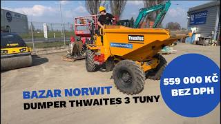 Kolový dumpert Thwaites 4x4 - 3 tuny (BAZAR)