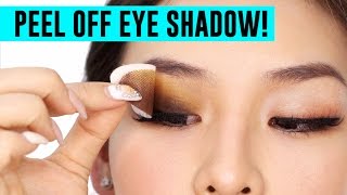 Peel Off Eye Shadow! Does it work?  | TINA TRIES IT