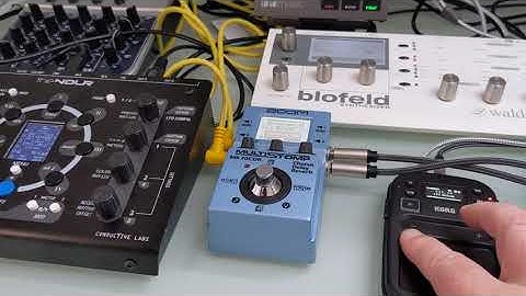 Korg Mini Kaoss pad 2s in action.