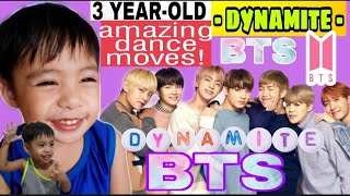 BTS (방탄소년단) 'Dynamite' | AMAZING DANCE MOVES OF A '3 YEAR-OLD' BABY