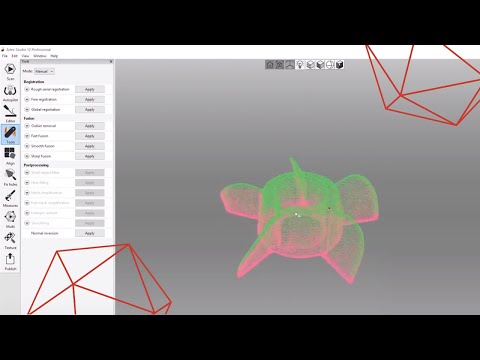 How to Manually Process 3D Scan Data in Artec Studio 12 Software. Mechanical Objects